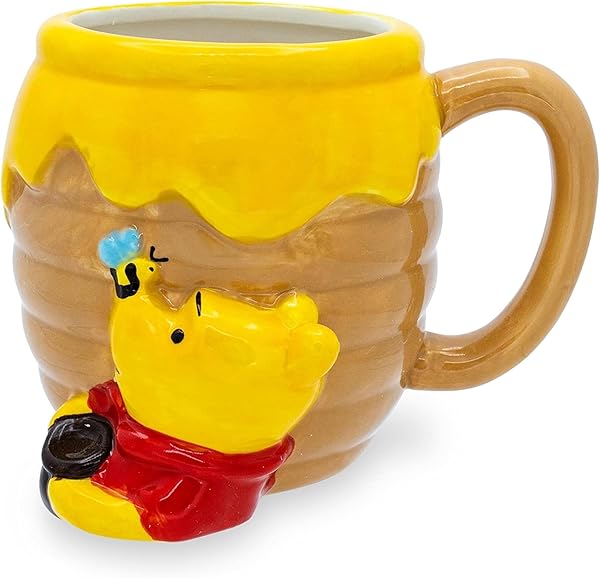 Silver Buffalo Silver Buffalo Winnie the Pooh 3D Honey Pot Mug - 23oz Ceramic Coffee Cup