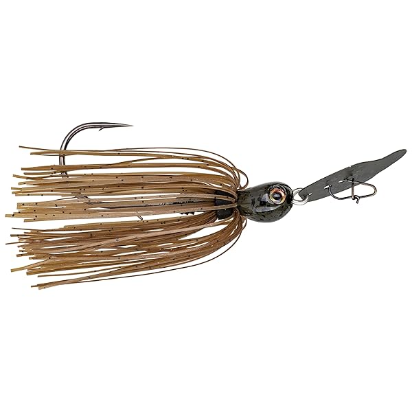 Strike King Strike King Thunder Cricket: Best Vibrating Swim Jig with Silver Blade & 4/0 Flipping Hook for Ultimate Fishing Success