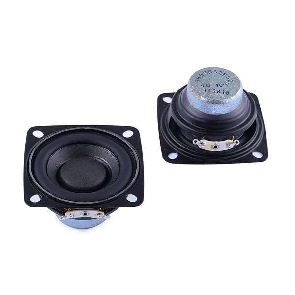 Cylewet Buy Cylewet 2Pcs 2-Inch 4Ohm 10W Full Range Audio Speakers for Arduino - Loudspeaker Pack of 2 (CYT1116) - View 5 of 5