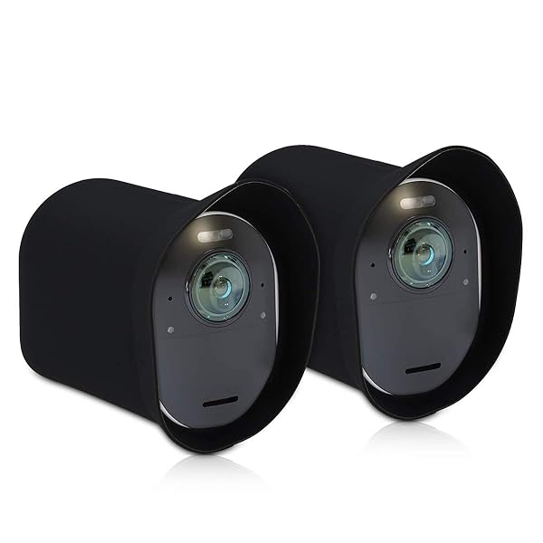 kwmobile KWMobile 2X Skin for Arlo Ultra/Pro 3/4 - Durable Silicone Outdoor Camera Case - Black - View 6 of 8