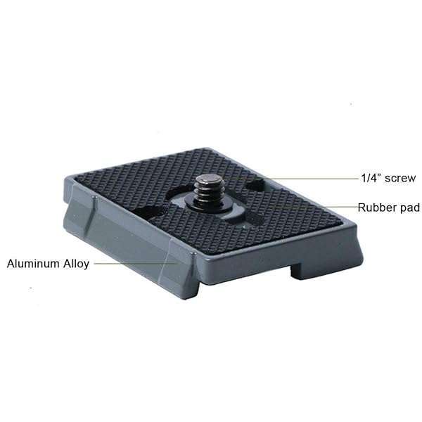 Harwerrel "Harwerrel Quick Release Plate 1/4" Screw for Manfrotto Tripods - Pack of 2 Compatible with 200PL-14, 322RC2, 324RC2, 488RC2, 496RC2" - View 4 of 8