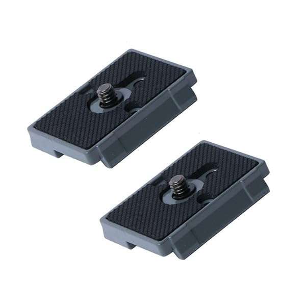 Harwerrel "Harwerrel Quick Release Plate 1/4" Screw for Manfrotto Tripods - Pack of 2 Compatible with 200PL-14, 322RC2, 324RC2, 488RC2, 496RC2" - View 2 of 8