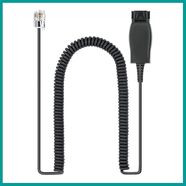 daily headset Avaya HD Voice Headset with HIS Adapter for 1600, 9600, J100 IP Phones & 3.5mm Smartphone Compatibility - View 6 of 8