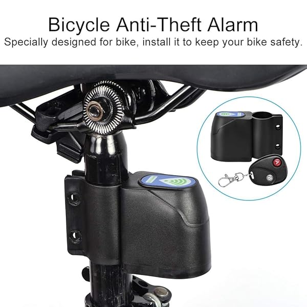 Yoidesu Yoidesu Anti-Theft Bike Alarm: 110dB Remote Control Motorcycle Security with Vibration Sensor - View 3 of 9