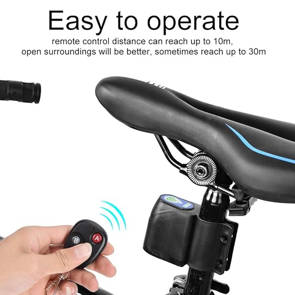 Yoidesu Yoidesu Anti-Theft Bike Alarm: 110dB Remote Control Motorcycle Security with Vibration Sensor - View 5 of 9