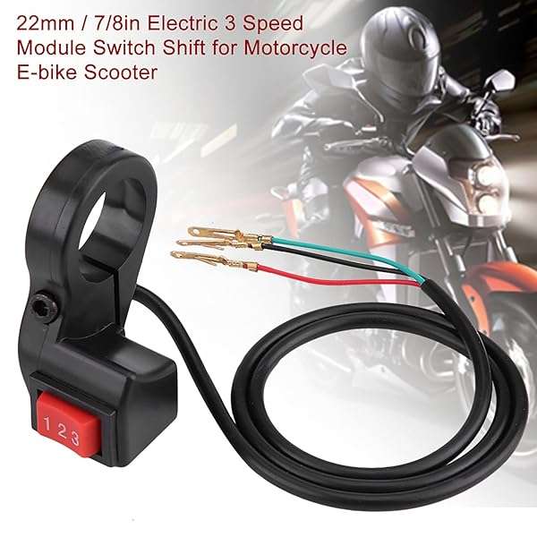 Fydun Fydun 22mm 3-Speed Electric Bike Switch Kit for Motorcycles & Scooters - Universal Handlebar Upgrade - View 3 of 10