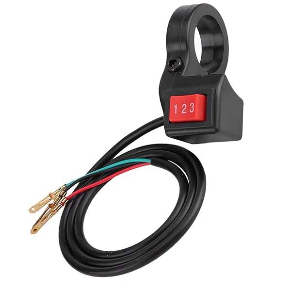 Fydun Fydun 22mm 3-Speed Electric Bike Switch Kit for Motorcycles & Scooters - Universal Handlebar Upgrade - View 7 of 10