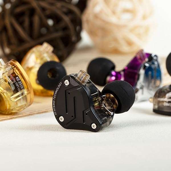 Kinboofi KZ ZS10 Pro in Ear Monitor Earbuds Headphone, KZ Earbuds with 4BA and 1DD Drivers, KZ HiFi IEM Earphone Upgraded ZS10 Pro with Detachable 0.75mm 2 Pin 6N OFC Cable (Black No Mic)……… - View 8 of 9