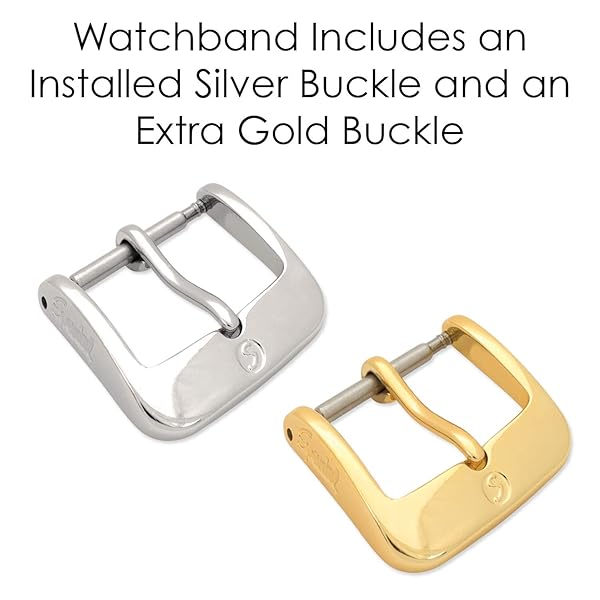 Speidel Speidel Genuine Leather Watch Band Black Classic Calf Skin Replacement Strap 18mm for Timeless Style and Comfort - View 5 of 6