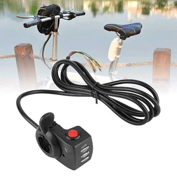 Aramox Aramox 48V Thumb Throttle Control for E-Bikes | 3-Lever Speed Control with LED Indicator - View 3 of 10