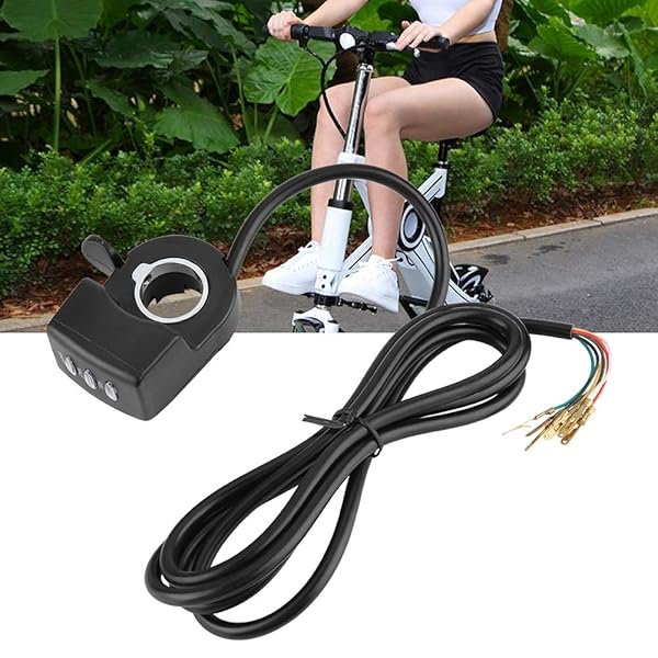 Aramox Aramox 48V Thumb Throttle Control for E-Bikes | 3-Lever Speed Control with LED Indicator - View 4 of 10