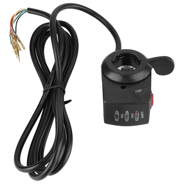 Aramox Aramox 48V Thumb Throttle Control for E-Bikes | 3-Lever Speed Control with LED Indicator - View 10 of 10