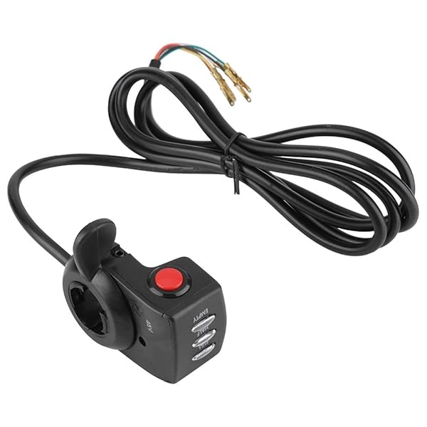 Aramox Aramox 48V Thumb Throttle Control for E-Bikes | 3-Lever Speed Control with LED Indicator - View 2 of 10
