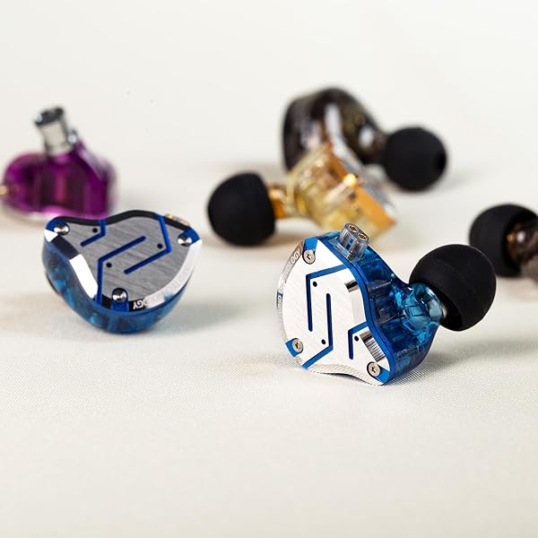 Kinboofi KZ ZS10 Pro in Ear Monitor Wired Headphone, KZ HiFi Earbuds in Ear Monitor Headphone with 4 Balanced Armatures and 1 Dynamic Drivers Professional Headphone for Drummer Musician (Blue No Mic)…… - View 8 of 10