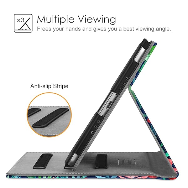 FINTIE Fintie iPad Mini 5 2019 Case Multi-Angle Smart Folio Cover with Pocket Pencil Holder Auto Wake Sleep Jungle Night - View 4 of 8