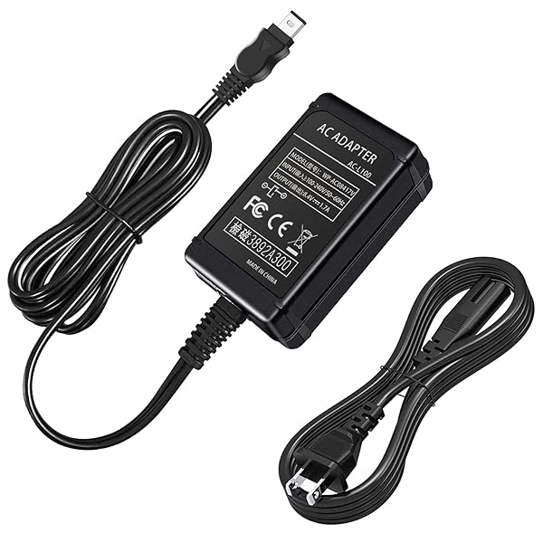 TKDY TKDY AC-L100 Charger for Sony Handycam: Replace AC-L10A L10B L15A L15B - Compatible with DCR TRV128 TRV103 & More