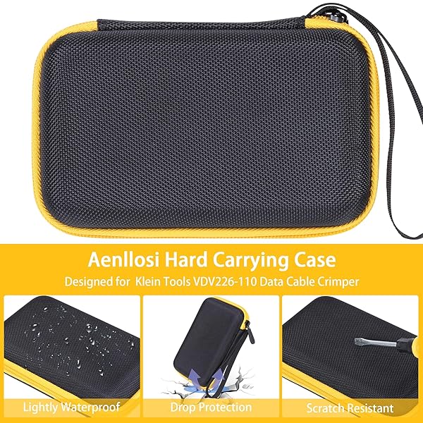 Aenllosi Aenllosi Hard Carrying Case for Klein Tools VDV226-110 RJ45 Crimp Tool Compatible Holder Case Only - View 3 of 7