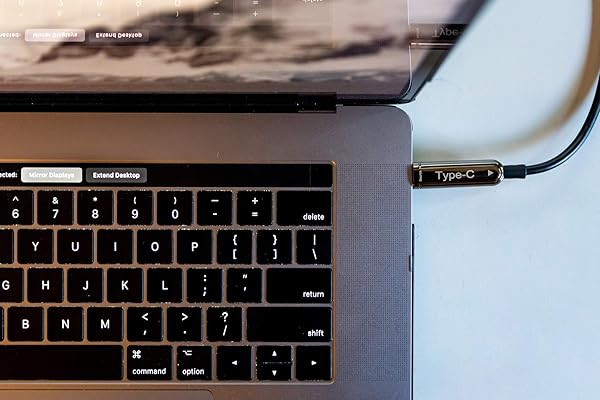 Pacroban Fiber Optic USB-C to HDMI Adapter Cable 4K 60Hz Thunderbolt 3 Compatible 25 ft - View 2 of 7