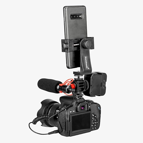 koolehaoda Koolehaoda Hot Shoe Camera Mount Adapter Aluminium Quadruple Cold Shoe for Lights LED Monitors Microphones FR-04 Hot Shoe - View 3 of 8