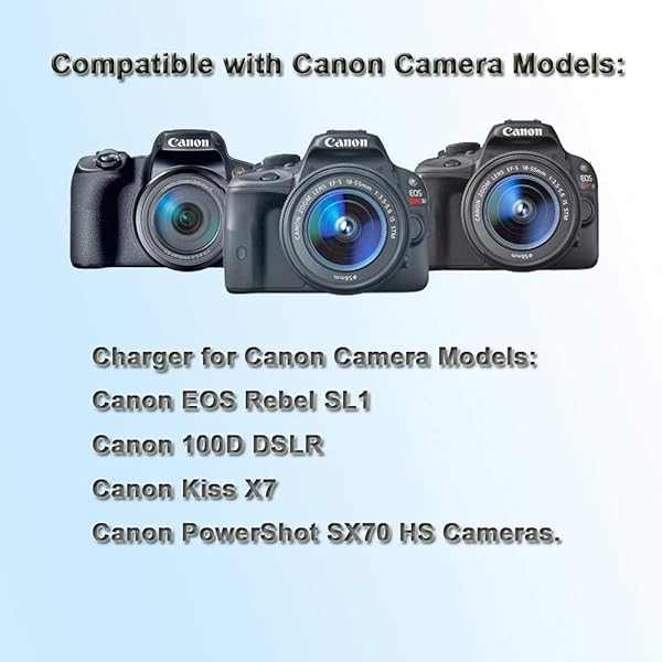 Partstec ACK-E15 AC Power Adapter and DR-E15 DC Coupler Charger Kit for Canon EOS Rebel SL1 100D DSLR Cameras - View 2 of 8