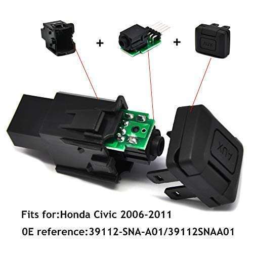 Rainco Aux Port Adapter for Honda Civic 2006-2011 | 39112-SNA-A01 Audio Input Jack Replacement - View 5 of 7