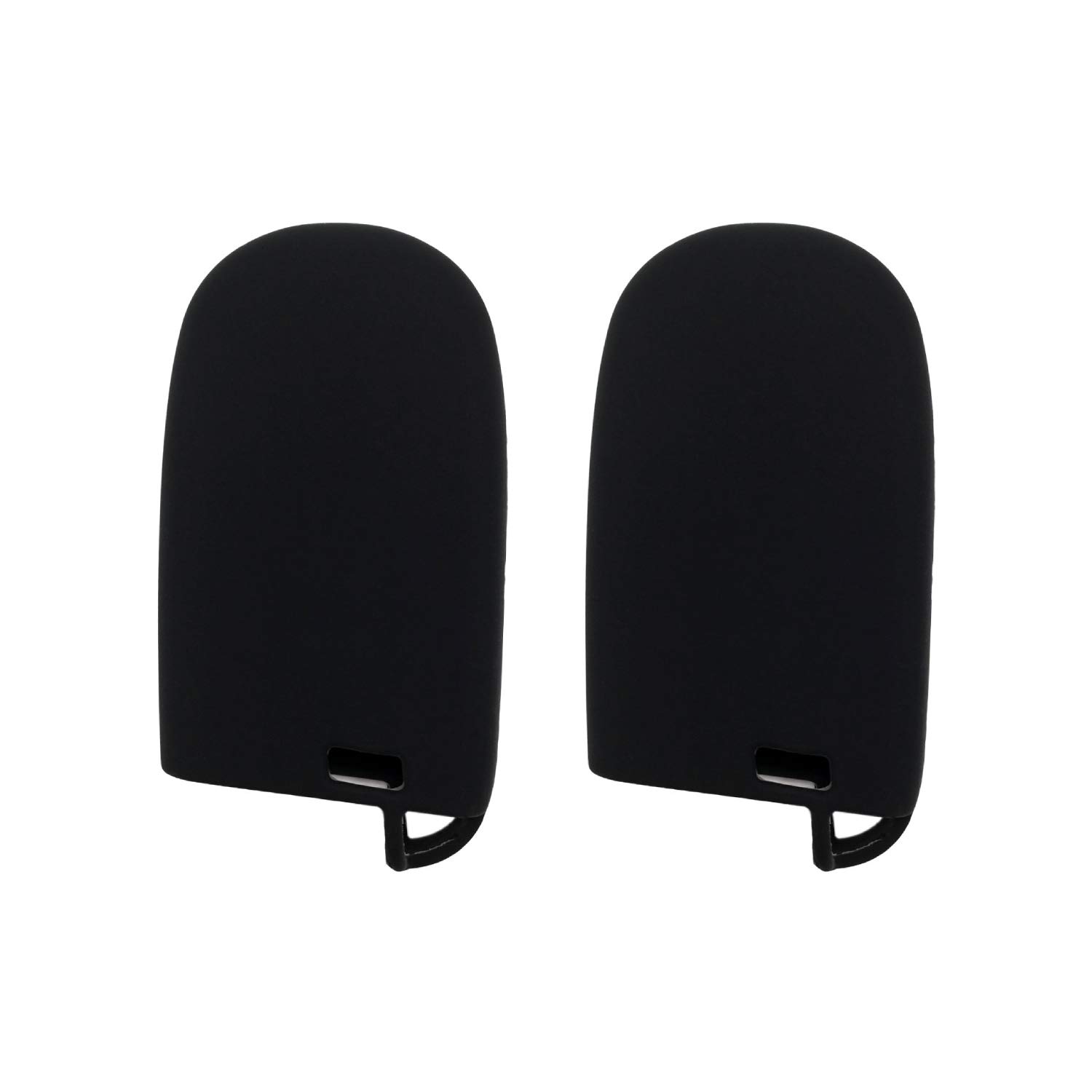 Autobase Autobase Silicone Key Fob Cover for Jeep and Dodge Vehicles Black 2 Pcs Car Accessory Key Protection Case - View 5 of 6