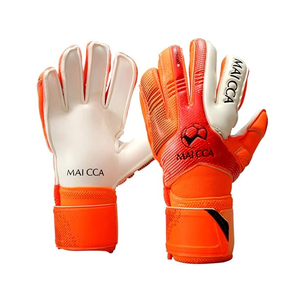 Haploon Buy Haploon Youth Goalie Gloves - Professional Soccer Gloves with Finger Protection & Tote (Orange, Size 5) for Kids