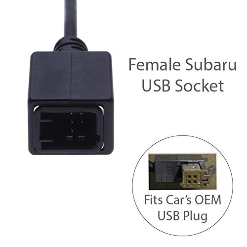 Keple USB Adapter Cable for Subaru & Suzuki: 4-Pin Stereo Connector for 2011+ Models - View 5 of 6
