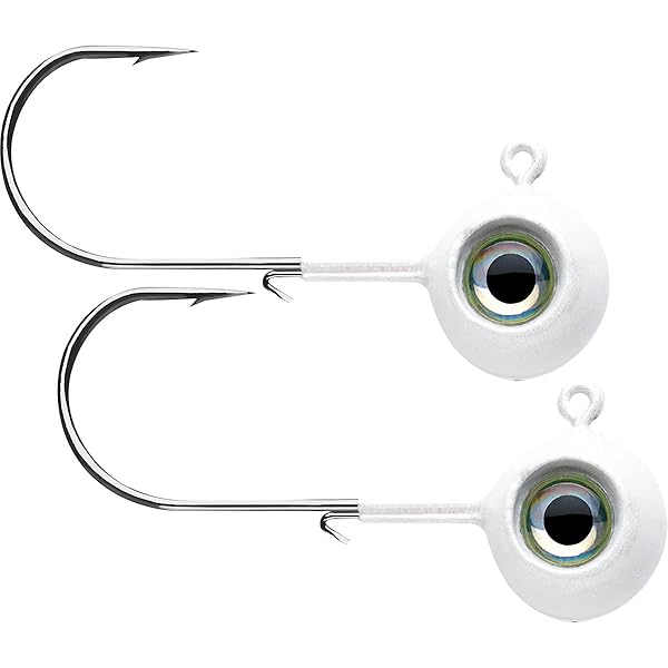 VMC VMC Neon Moon Eye Jig 1/32 White Multi One Size for Fishing Lures and Tackle