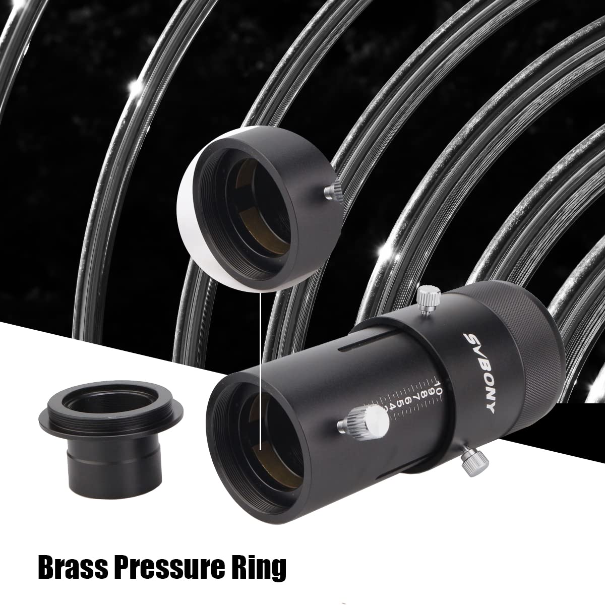 SVBONY SVBONY SV112 Telescope Camera Adapter Kit for Canon EOS Rebel SLR DSLR Astrophotography with 1.25 inches Variable Projection Eyepiece - View 2 of 9