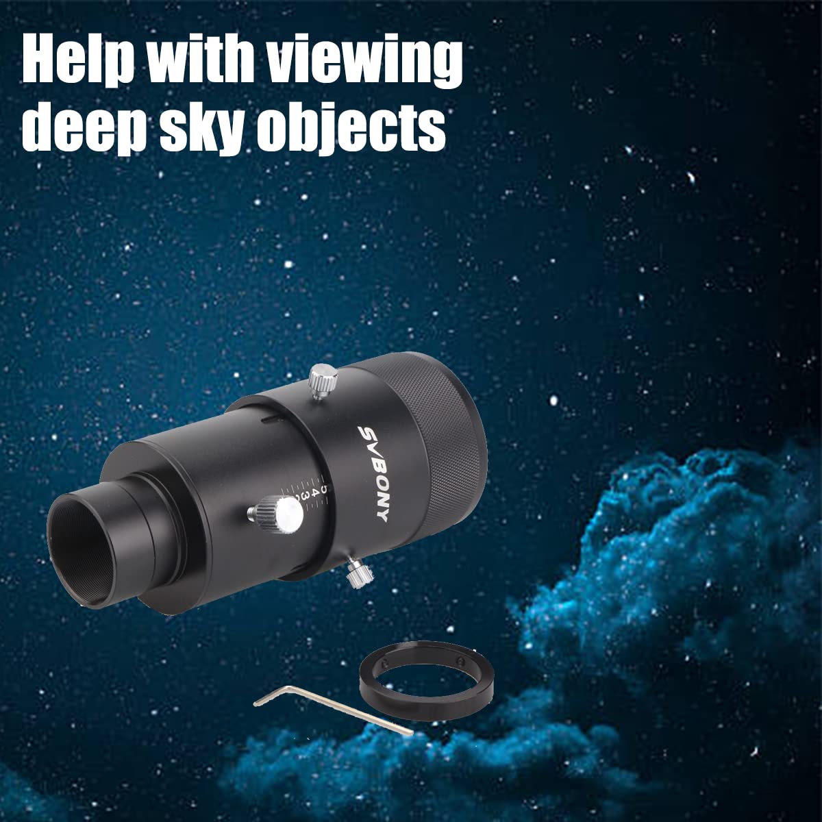 SVBONY SVBONY SV112 Telescope Camera Adapter Kit for Canon EOS Rebel SLR DSLR Astrophotography with 1.25 inches Variable Projection Eyepiece - View 7 of 9