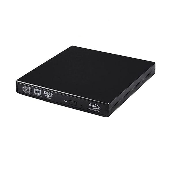 Xglysmyc Xglysmyc USB 2.0 External Blu-ray CD/DVD Drive Burner for Laptop & Desktop - Slim, Portable, Mac & Windows Compatible - View 2 of 8