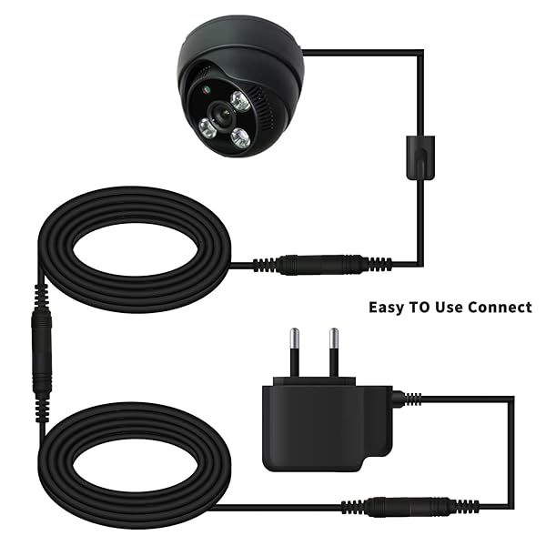 DaFuRui DaFuRui 5Pcs 3.3ft DC Extension Cable 5.5mm x 2.1mm for CCTV & LED Lights - 12V/24V Compatible - View 7 of 8