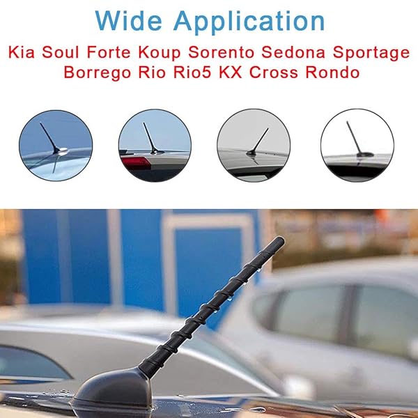 KSaAuto Upgrade Your Kia: 7-Inch Short Antenna Replacement for Soul, Sedona, Sportage & More - View 10 of 10