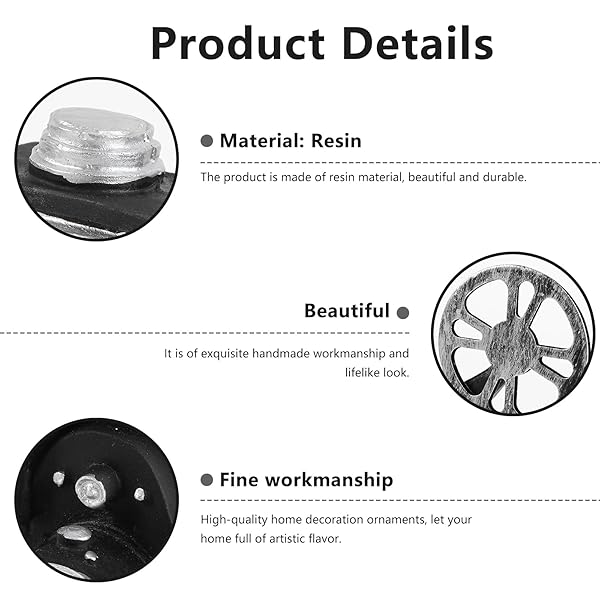 VOSAREA Vintage Style Black Film Projector Model - Resin Desktop Craft for Home Decoration - View 8 of 10