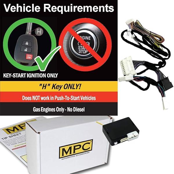 MPC MPC Factory Remote Start Kit for 2014-2019 Toyota Corolla H-Key with T-Harness and Preloaded Firmware - View 2 of 6