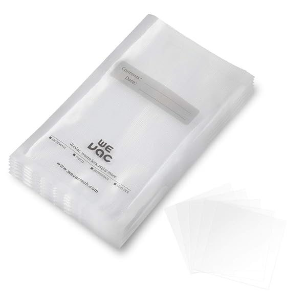 Wevac 100 Pint Wevac Vacuum Sealer Bags 6x10 Inch - BPA Free, Heavy Duty for Food Saver & Sous Vide
