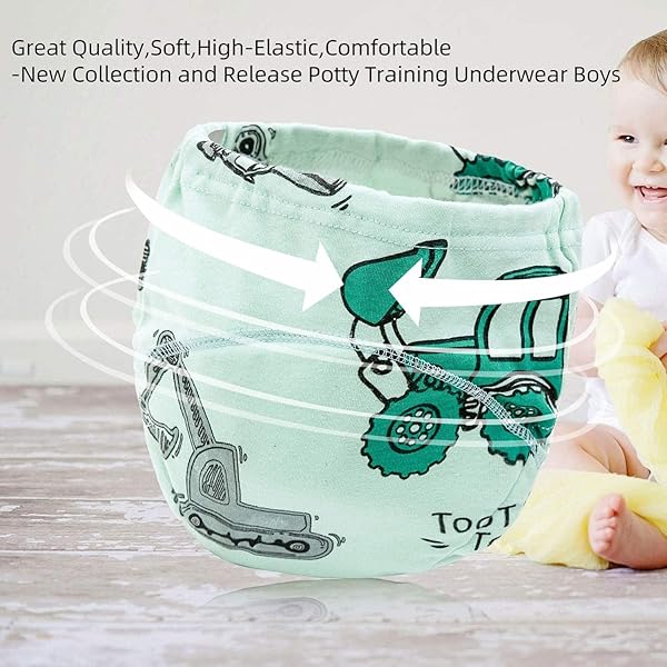 Joyo roy Toddler Boy Training Pants 2T Comfortable Underwear for Boys Easy to Use Potty Training Underwear for Toddlers - View 6 of 6