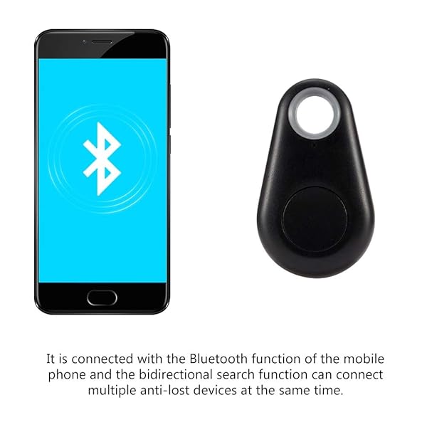 FOSA Fosa Mini Bluetooth Tracker Locator Lightweight Anti-Lost Smart Finder for Keys Pets Wallets Remote Control for Android iOS Black - View 5 of 7