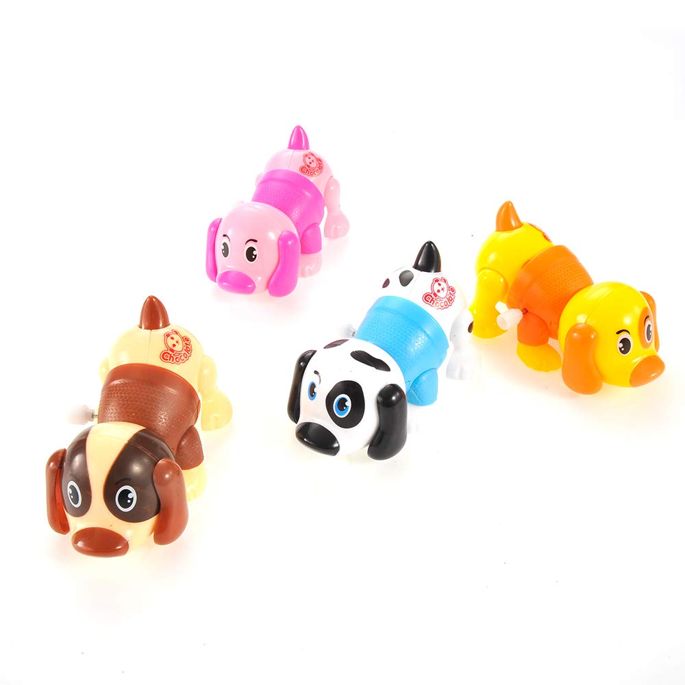 PowerTRC PowerTRC Wind-Up Colorful Dog Toys Set of 12 Miniature Fun Novelty Toys for Kids Party Favors and Gift Ideas - View 2 of 7