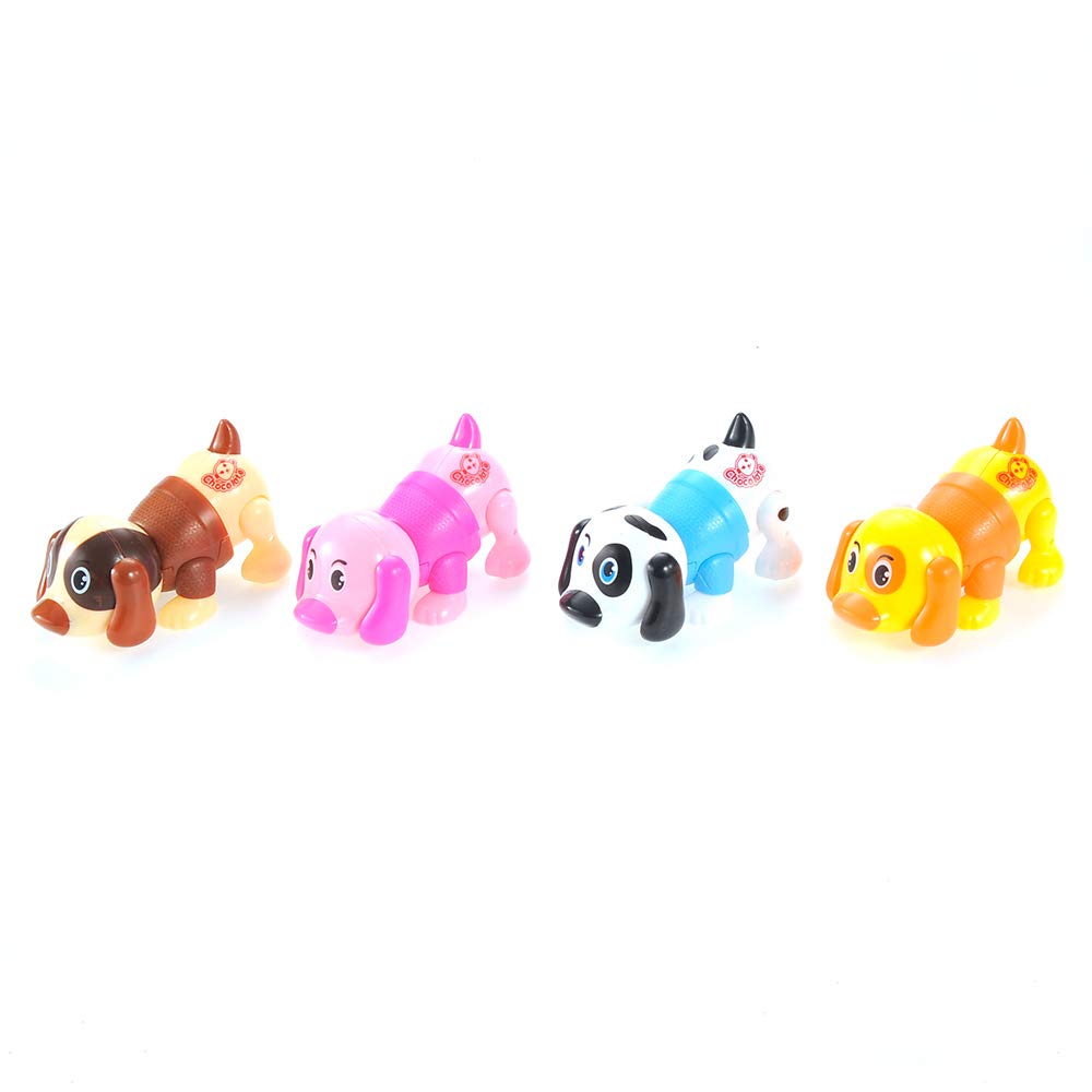 PowerTRC PowerTRC Wind-Up Colorful Dog Toys Set of 12 Miniature Fun Novelty Toys for Kids Party Favors and Gift Ideas - View 5 of 7