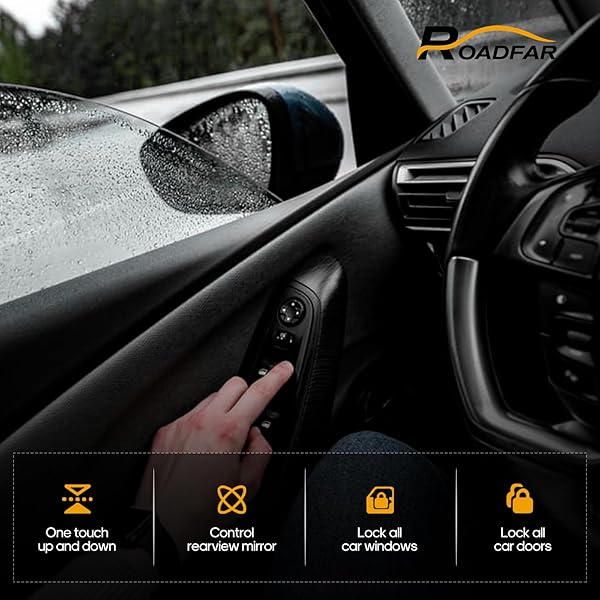 ROADFAR ROADFAR Front Driver Side Power Window Switch for 2011-2013 Dodge Durango - Fits 68086693AC - View 7 of 8