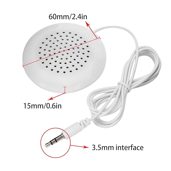 Ciglow Portable Mini Pillow Speaker: 3.5mm HiFi Stereo Sound for MP3, MP4, CD Players & Mobile Phones - View 5 of 10