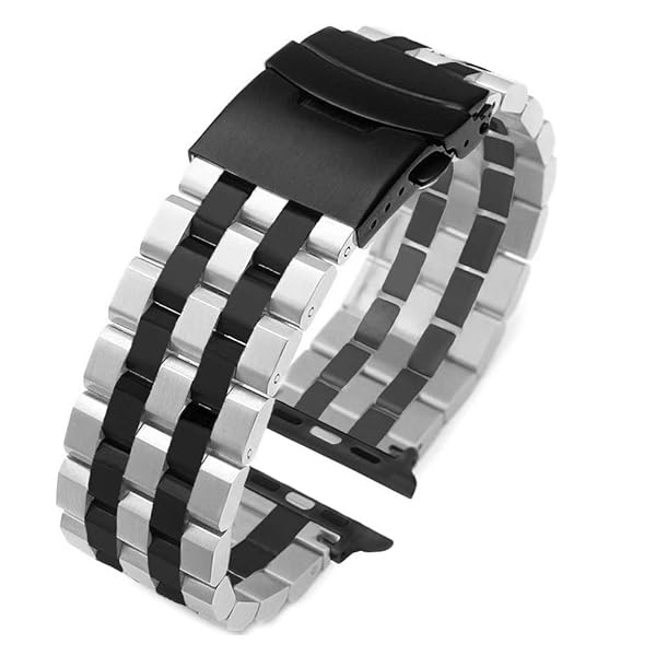 Juntan Juntan Stainless Steel Apple Watch Ultra Band 49mm-38mm for Men & Women - Compatible with Series 9, 8, 7, 6, 5, 4, 3, 2, 1 & SE - View 5 of 9