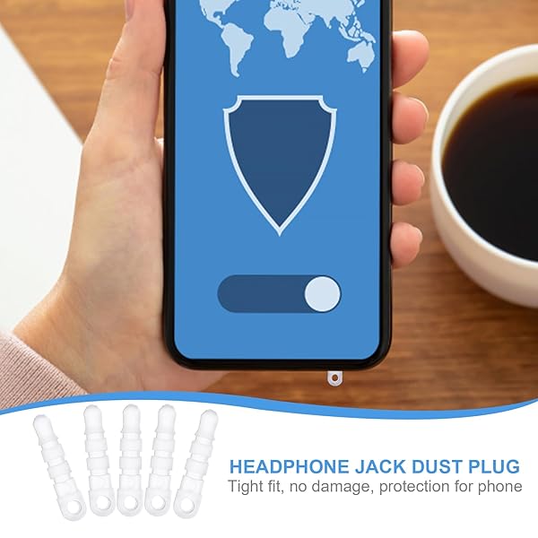 Hemobllo 100 Pcs Cell Phone Dust Plug Charms - Transparent 3.5mm Headphone Covers & Protectors - View 5 of 10