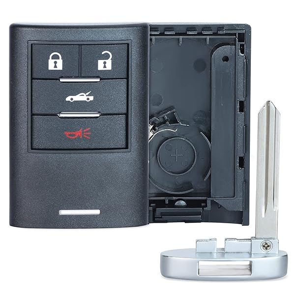 Beefunny Beefunny Replacement Smart Remote Car Key Shell Case Fob for Cadillac XLR Chevrolet Corvette M3N5WY7777A