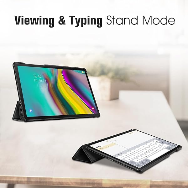 FINTIE Fintie SlimShell Case for Samsung Galaxy Tab S5e 10.5 Ultra Thin Tri-Fold Cover with Auto Sleep Wake Black - View 4 of 9