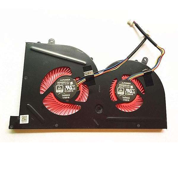 nbparts Upgrade Your MSI GS63/GS73 with New GPU Cooling Fan BS5005HS-U2L1 - 4-Pin Compatibility