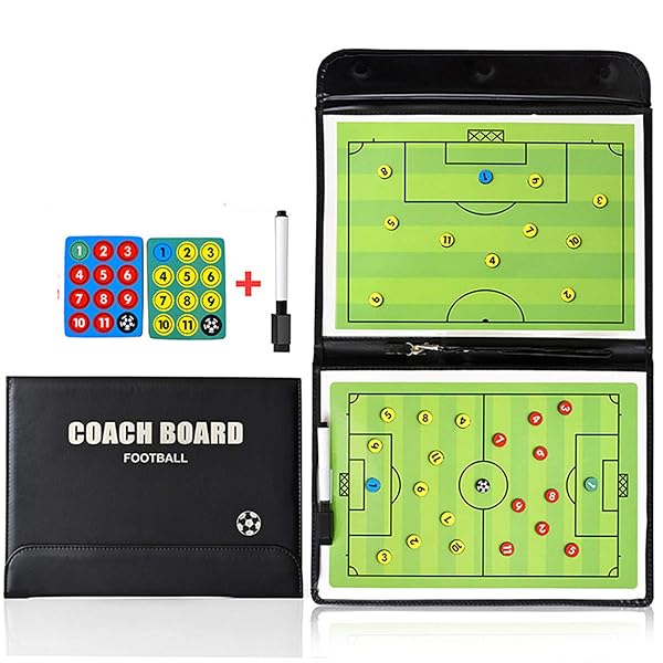 Pure Vie Pure Vie Coaches Tactical Board 20.86 x 12.20 Premium Portable Football Soccer Coaching Clipboard with Write Wipe Pen - View 2 of 8