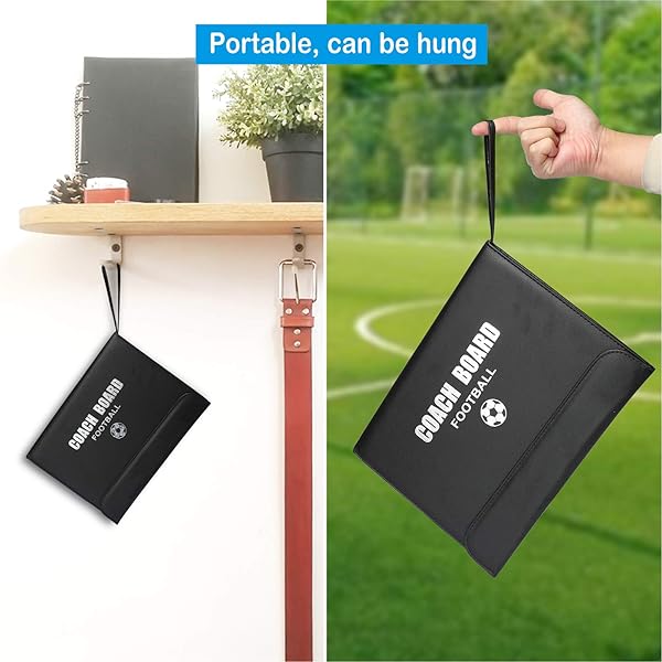 Pure Vie Pure Vie Coaches Tactical Board 20.86 x 12.20 Premium Portable Football Soccer Coaching Clipboard with Write Wipe Pen - View 5 of 8